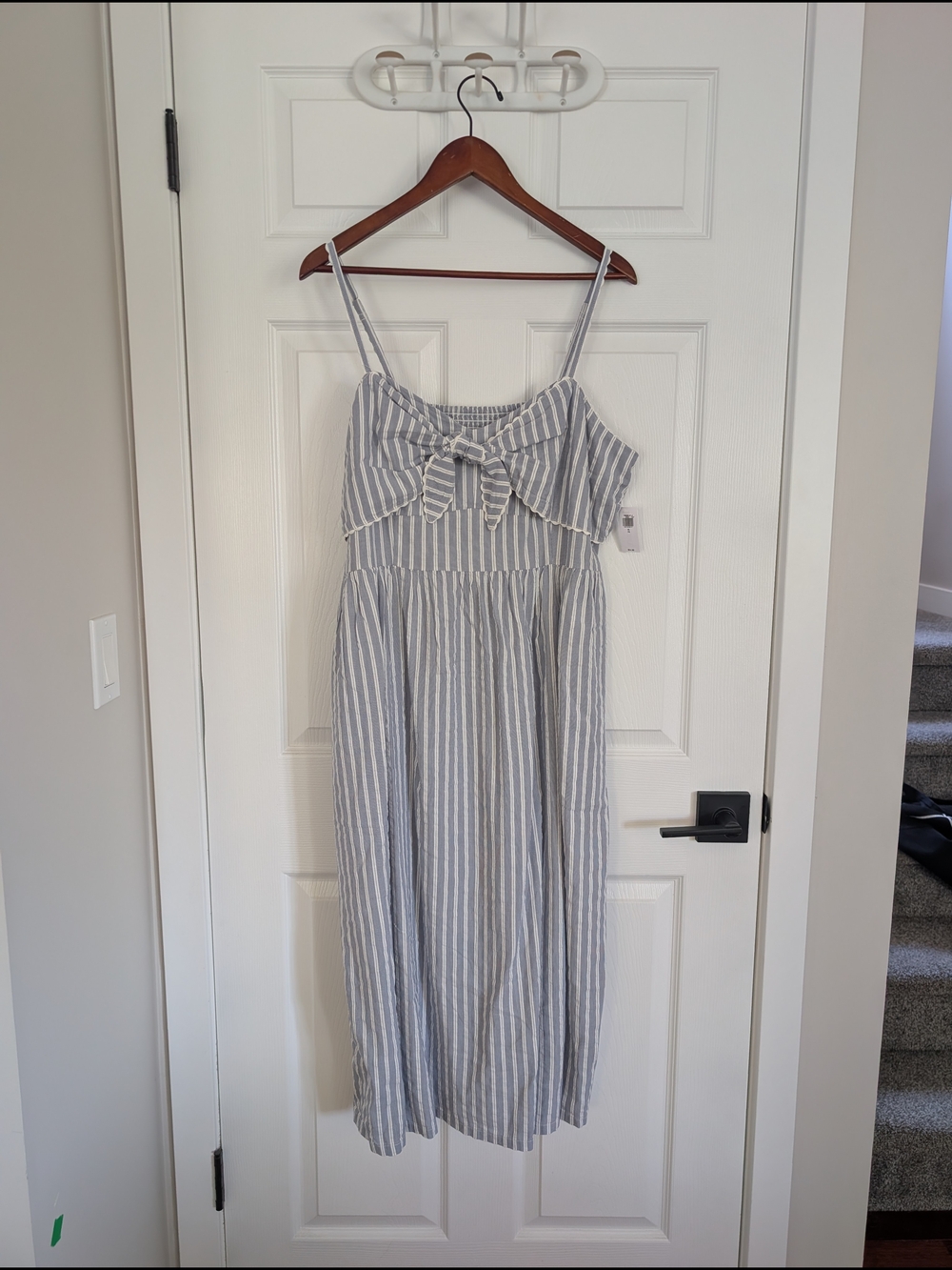 Old Navy Blue and White Striped Sundress